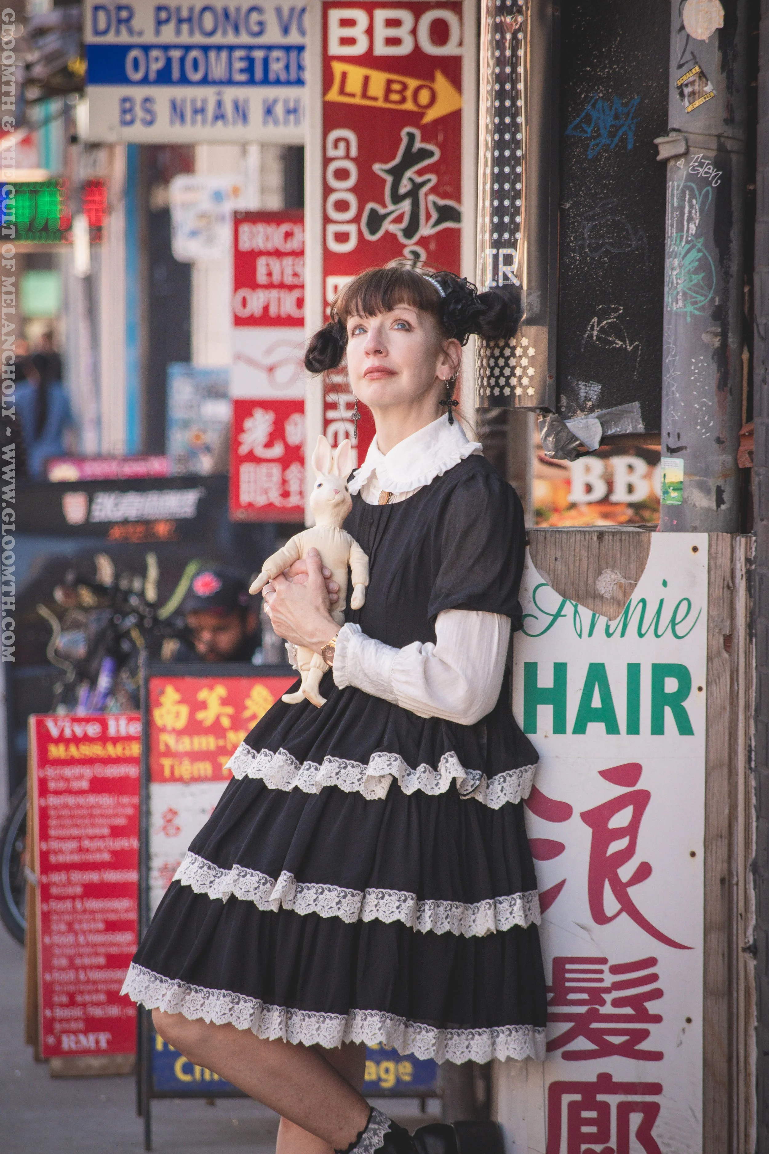 Church Gothic Lolita Jumperskirt with Lace Crosses — Gloomth